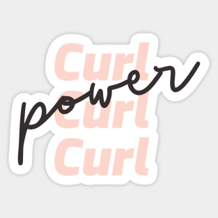 Curl Power Sticker